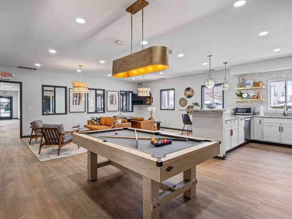 clubhouse with a pool table